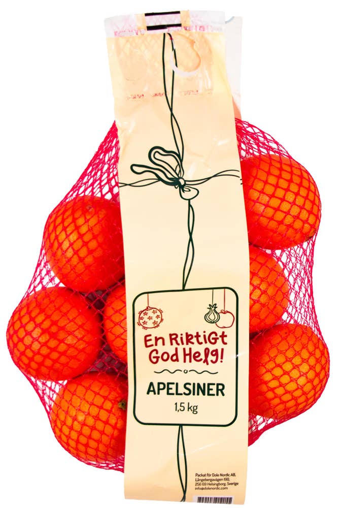 Apelsiner i nät 1,5kg Klass1 Spanien