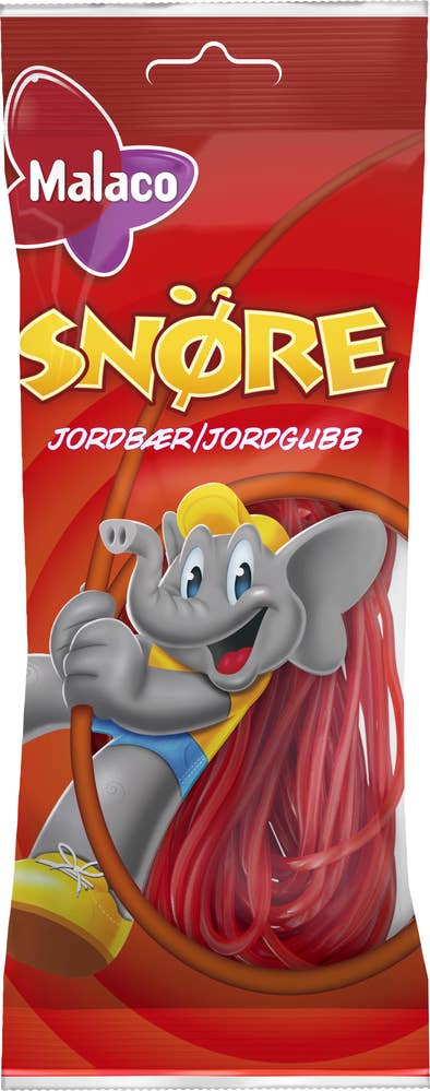Malaco Snöre Jordgubb