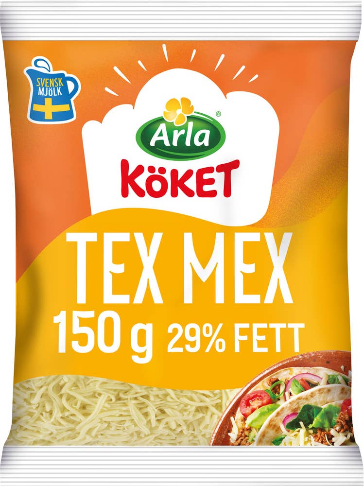 Arla Köket® Riven Ost Texmex 29% Arla