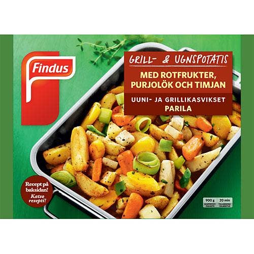 Ej sorterad Fryst Ugnspotatis med Rotfrukter & Purjolök Findus