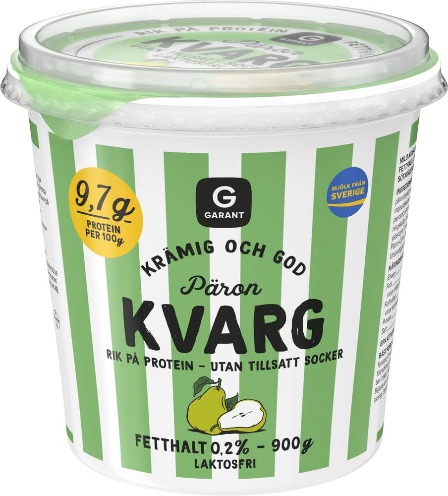 Garant Kvarg Päron Laktosfri Utan Tillsatt Socker 0,2%