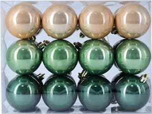 Hedlundgruppen Julgranskulor Champagne, Grön & Pearl 6cm