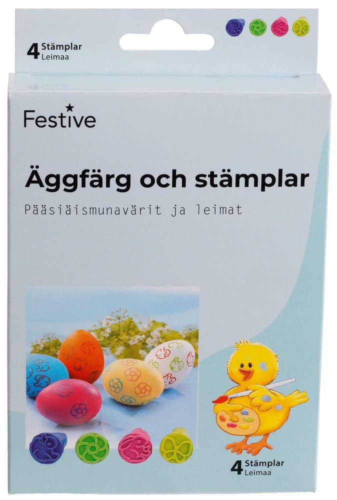 Hedlundgruppen Pysselkit Äggfärg med Stämplar
