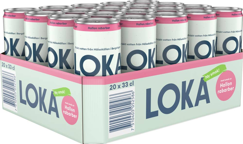 Loka Hallon Rabarber Flak 20x33cl