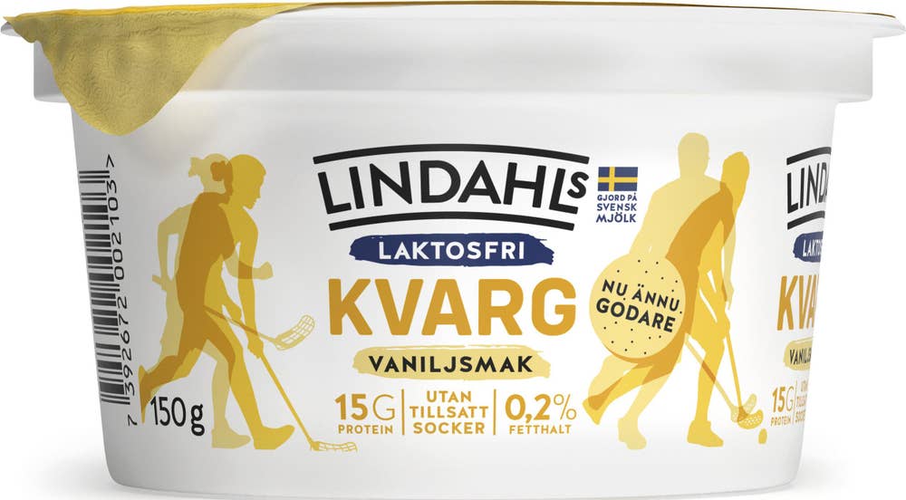 Lindahls Kvarg Vanilj 0,2% Laktosfri Utan Tillsatt Socker
