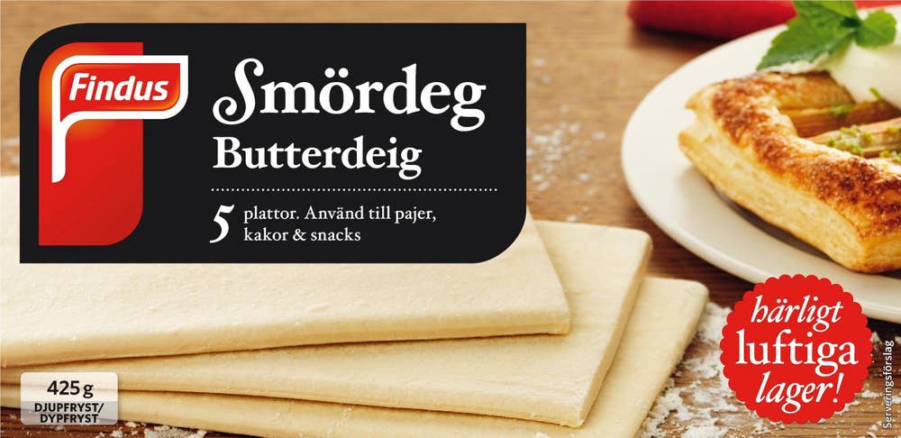 Findus Smördeg Fryst