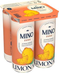 Mino Limonata Citron Persika Zero 4x33cl