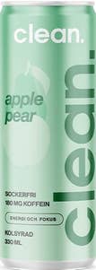 Clean drink Energidryck Päron Äpple Sockerfri
