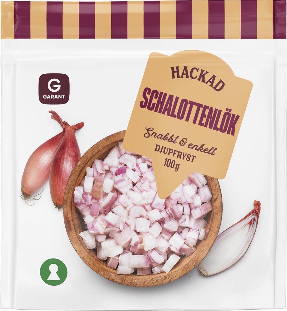 Garant Schallottenlök Hackad Fryst