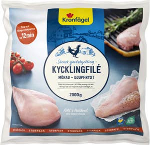 Kronfågel Kycklingfile Mörad Fryst