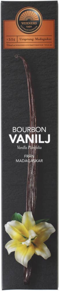 Werners Gourmetservice Vaniljstång Bourbon 1-p 3,5g Werners Gourmetservice