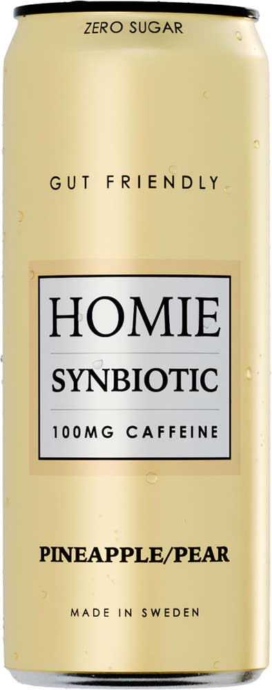 HOMIE Wake Up Synbiotic Pineapple Pear Zero Sugar