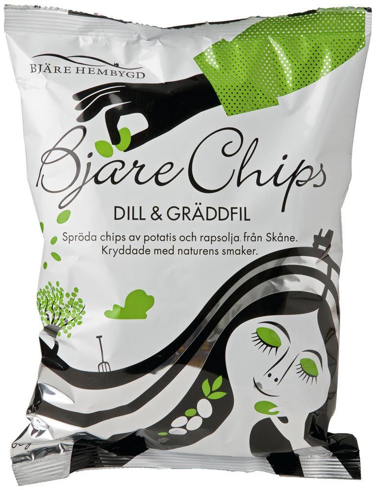 Bjäre Chips Chips Dill & Gräddfil