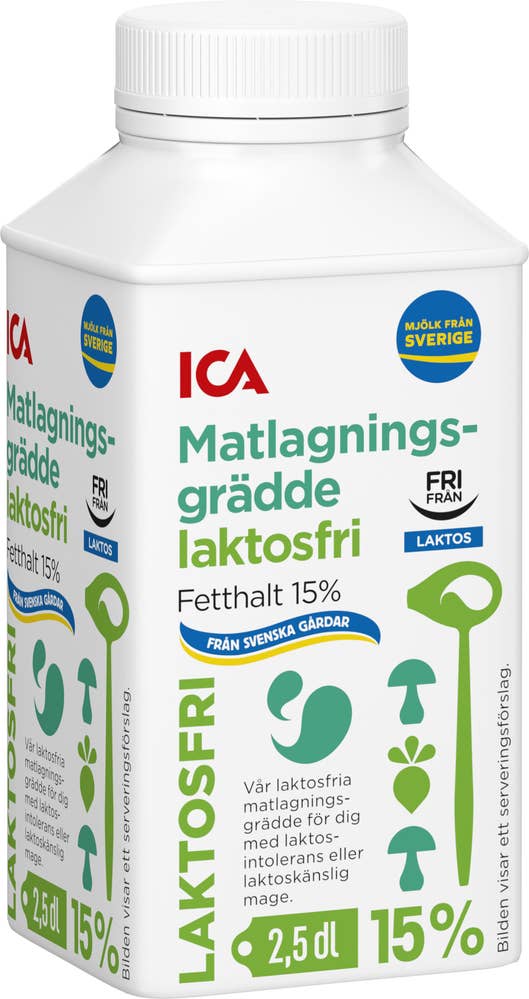 Ej sorterad Matlagningsgrädde Laktosfri Ica