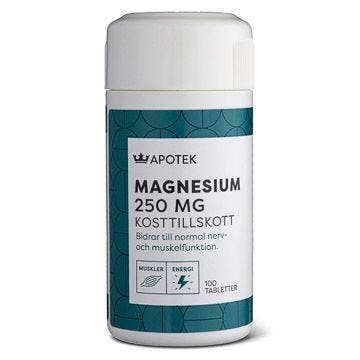 Kronans Apotek Magnesium 250 mg, Tablett, 100 st