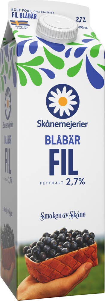 Skånemejerier Filmjölk Blåbär 2,7%