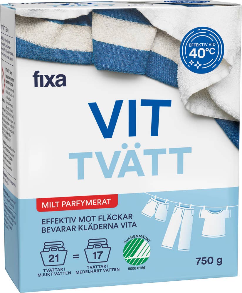 Fixa Tvättmedel Pulver White