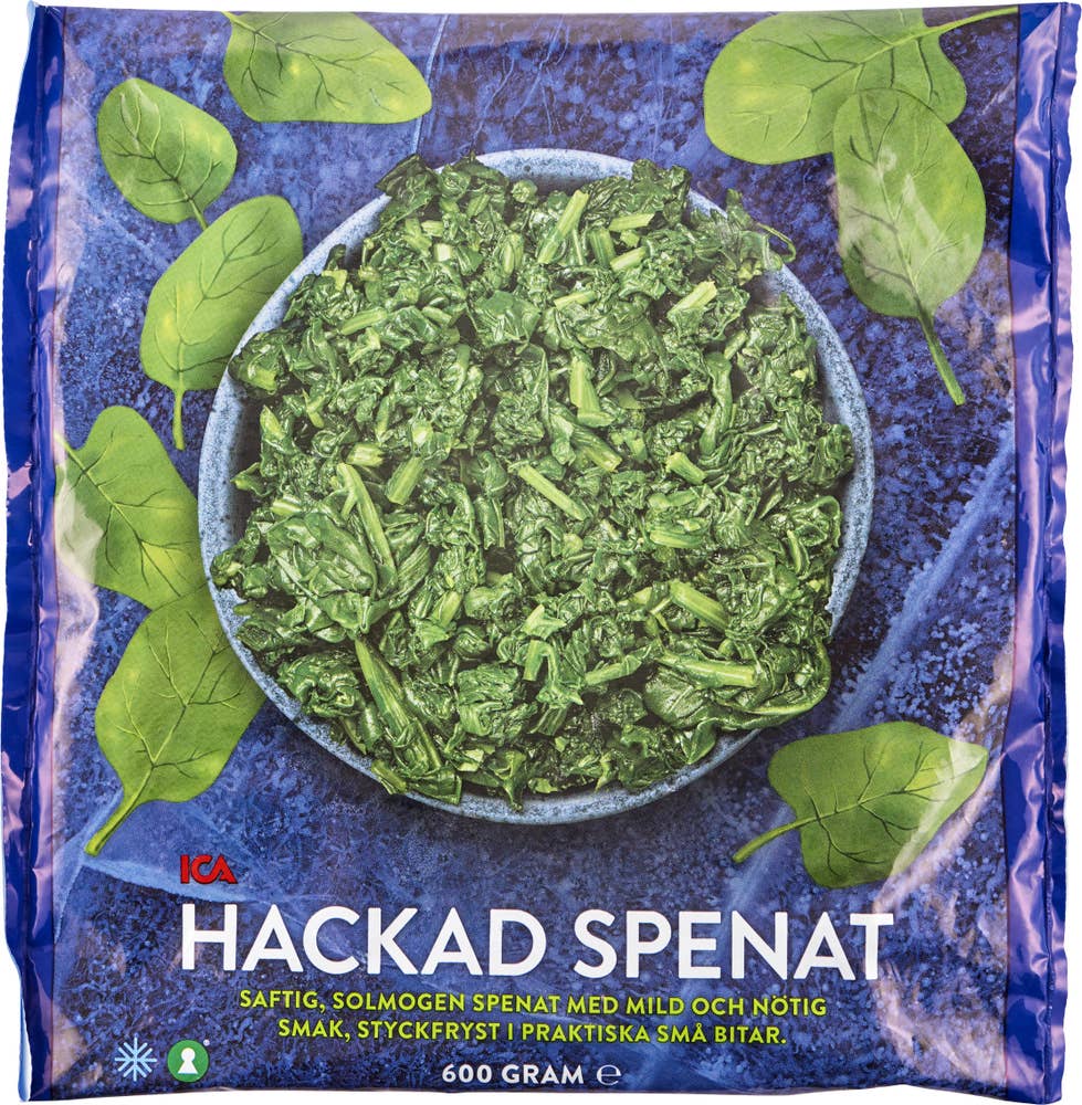 Ej sorterad Fryst Hackad spenat Ica