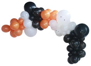 Hedlundgruppen Ballongbåge Svart, Vit & Orange Latex