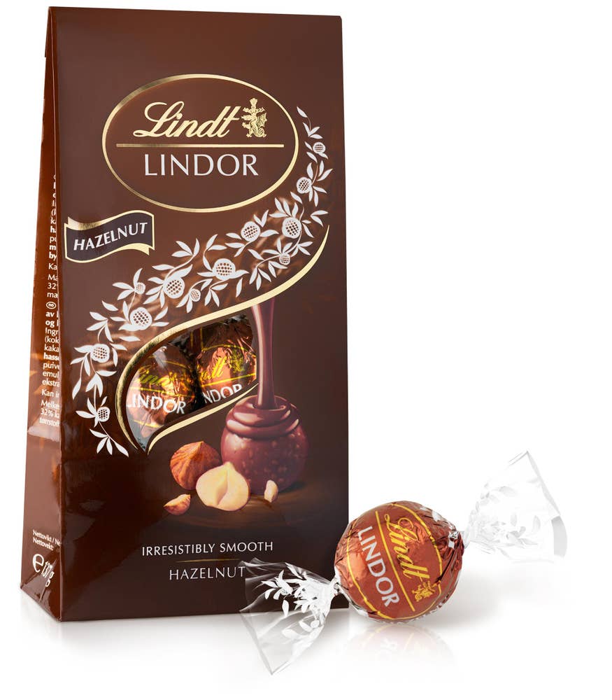Lindt Lindor Chokladpraliner Hazelnut 137g Lindt