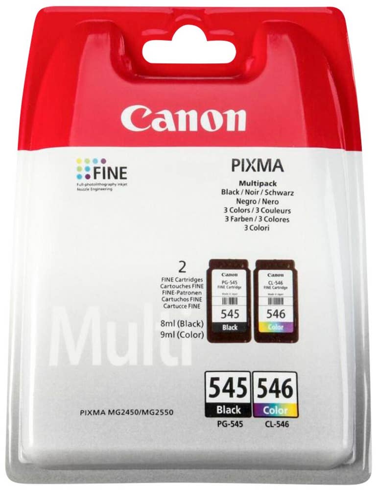 Canon Bläckpatron PG-545/CL-546 Svart + 3 Färger Canon