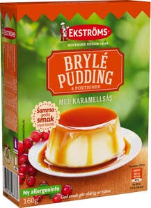 Ekströms Brylépudding med Karamellsås