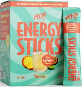 Heey! Energy Sticks Caffeine + Guarana Tropical 30 portioner