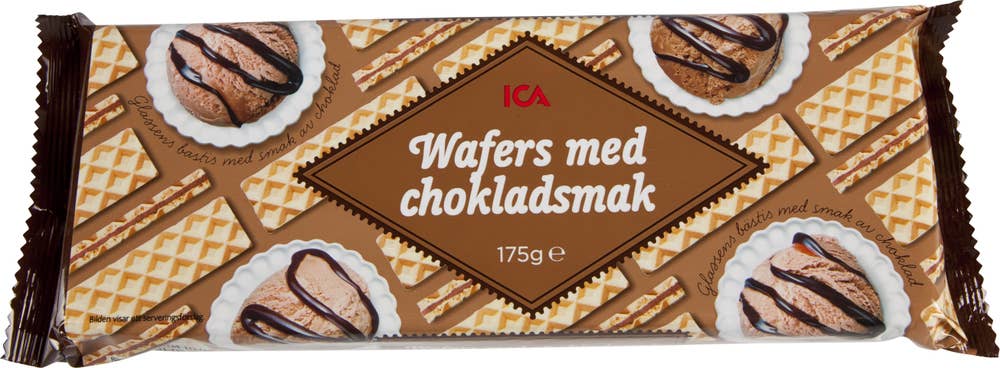 Ej sorterad Wafers Choklad Ica