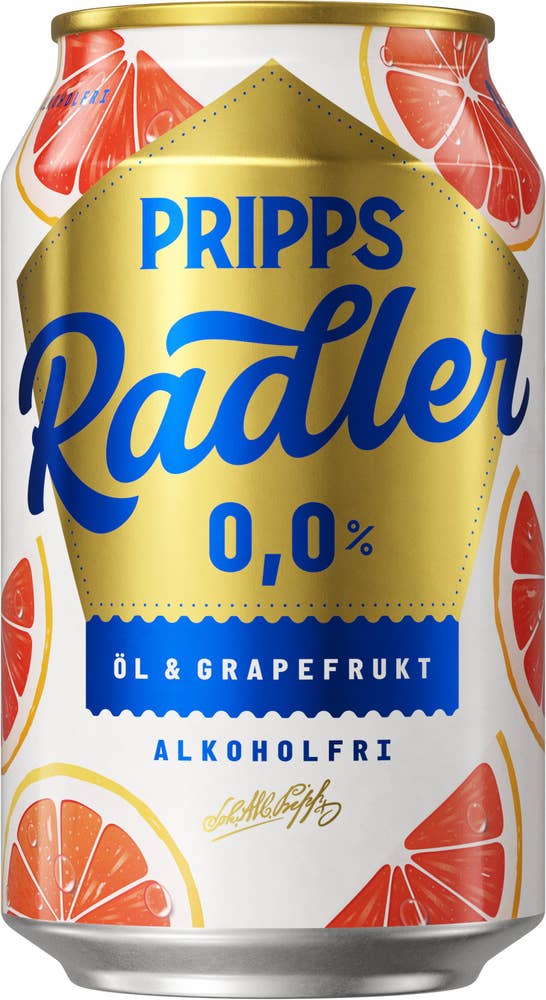 Pripps Radler Öl Grapefruit Alkoholfri 0,0%