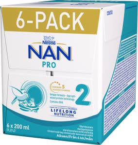 NESTLÉ Ersättning NAN 2 Pro 6M