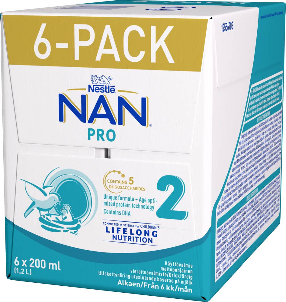 NESTLÉ Ersättning NAN 2 Pro 6M