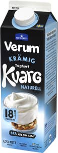 Verum Yoghurtkvarg Naturell Laktosfri 1,7%