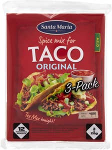 Santa Maria Taco Kryddmix Mild 3x28g
