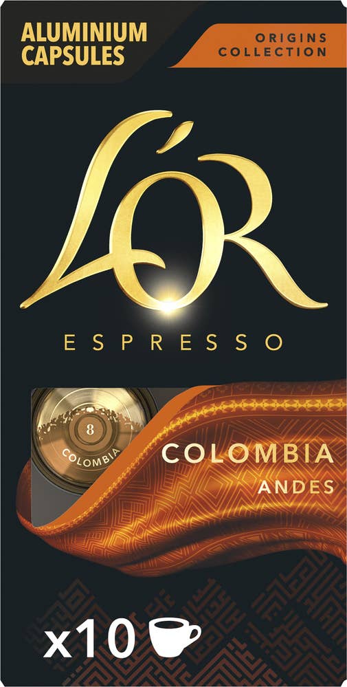 L'Or Colombia Andes 8 Kaffekapslar