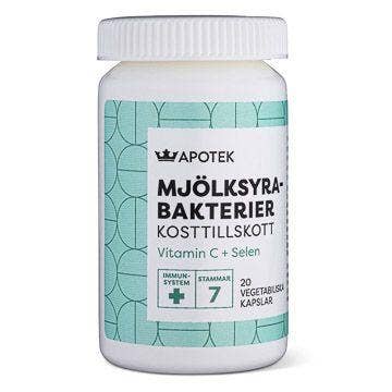 Kronans Apotek Mjölksyrebakterier, Vegetabiliska kapslar, 20 st