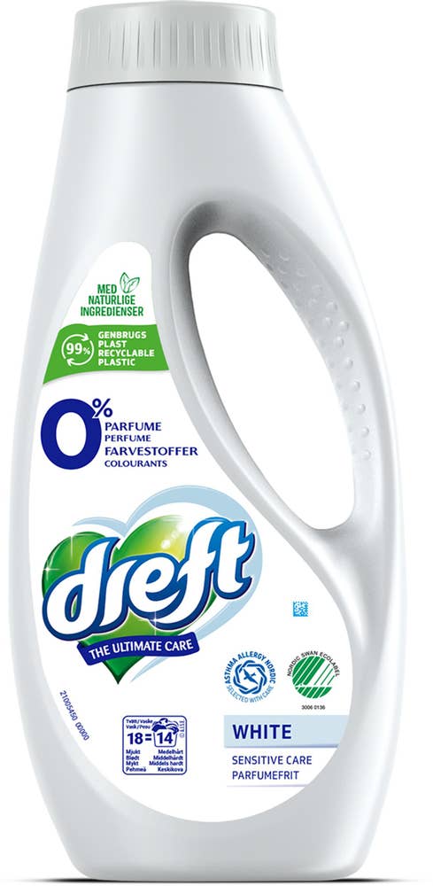 Dreft Flytande Tvättmedel Sensitive White