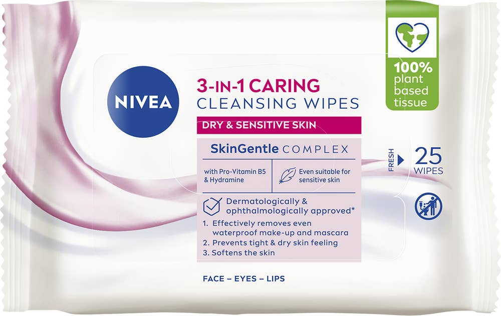 NIVEA Rengöringsservetter Torr Hud