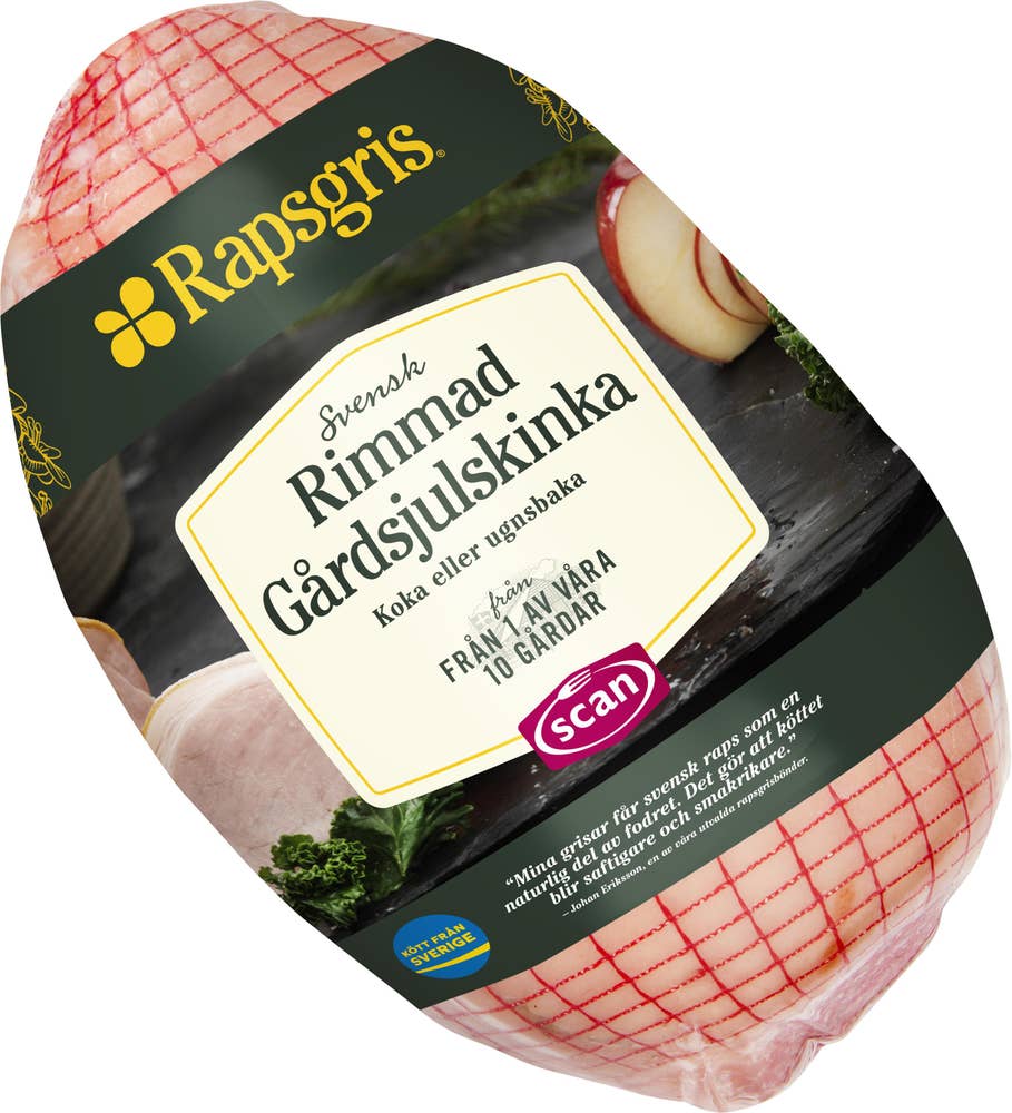 Rapsgris Julskinka av Rapsgris Rimmad ca Scan - 1 st - Mathem