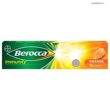 Berocca Immunity Immunstödjande Kosttillskott, Brustabletter 15 st