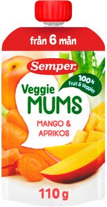 Semper Frukt & Veggie Mango & Aprikos 6M