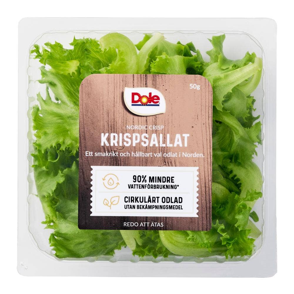 Krispsallat Hela blad Färdigsköljd Klass1 Danmark
