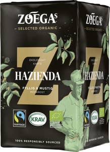 ZOÉGAS Hazienda Bryggkaffe Mörkrost EKO/KRAV/Fairtrade
