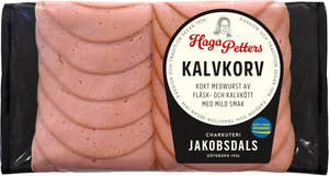 Jakobsdals Haga-Petters Kalvkorv Kokt Medwurst