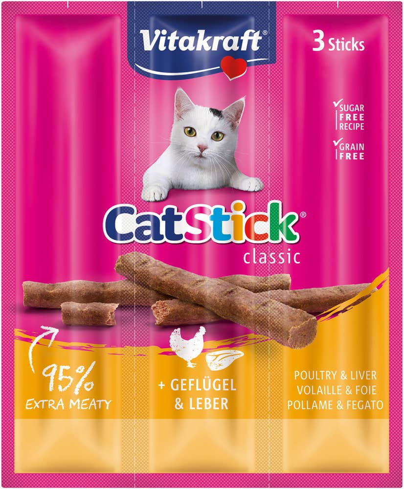 Catstick Mini Kyckling och Lever 3-p