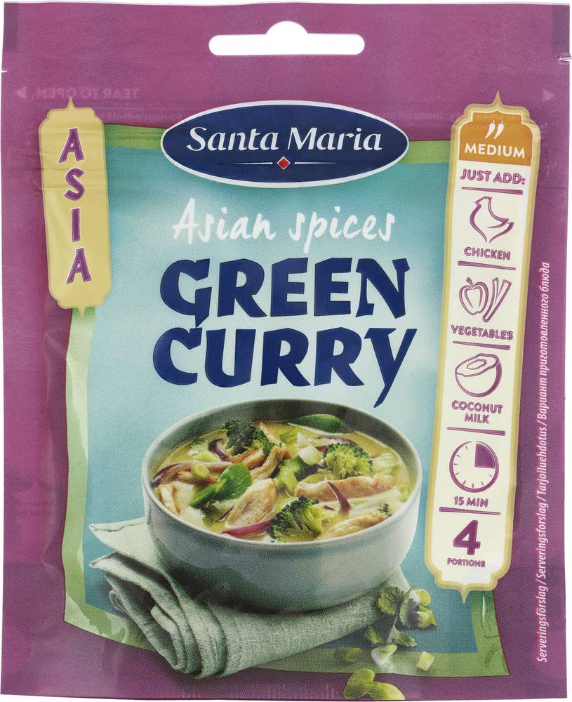 Kryddmix Green Curry Asian Spices