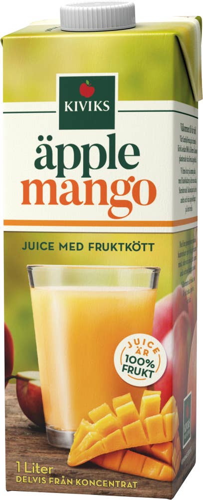 Kiviks Äpple & Mango Juice med Fruktkött