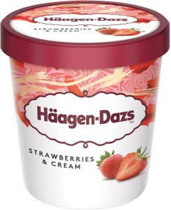 Häagen-Dazs Glass Strawberries & Cream