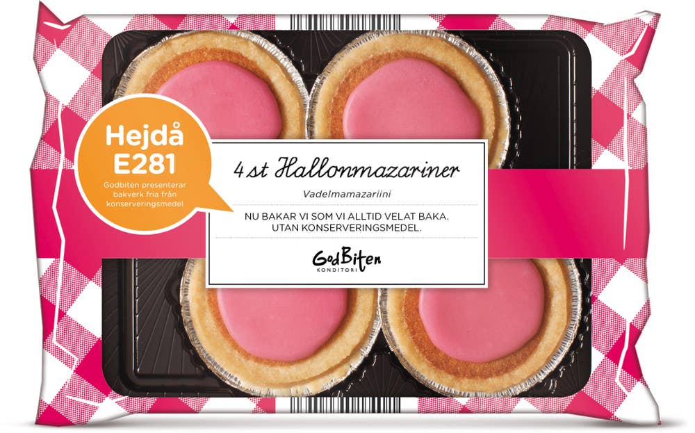 Ej sorterad Hallon Mazarin God Biten
