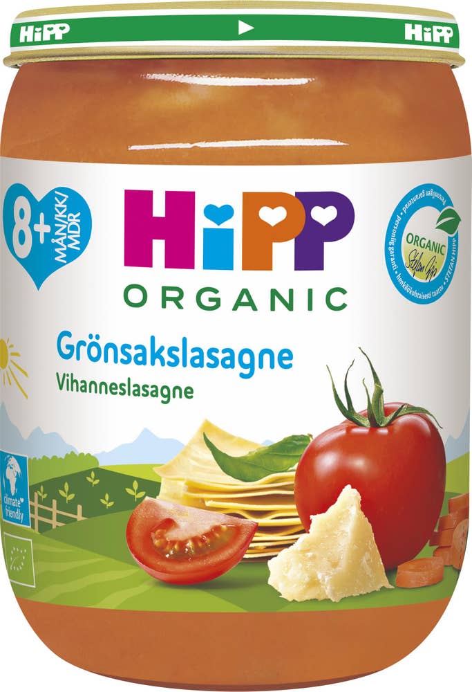 Hipp Grönsakslasagne 8M EKO