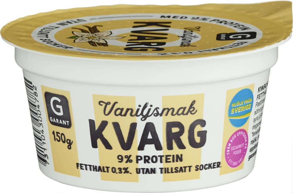 Garant Kvarg Vanilj Utan Tillsatt Socker 0,3%